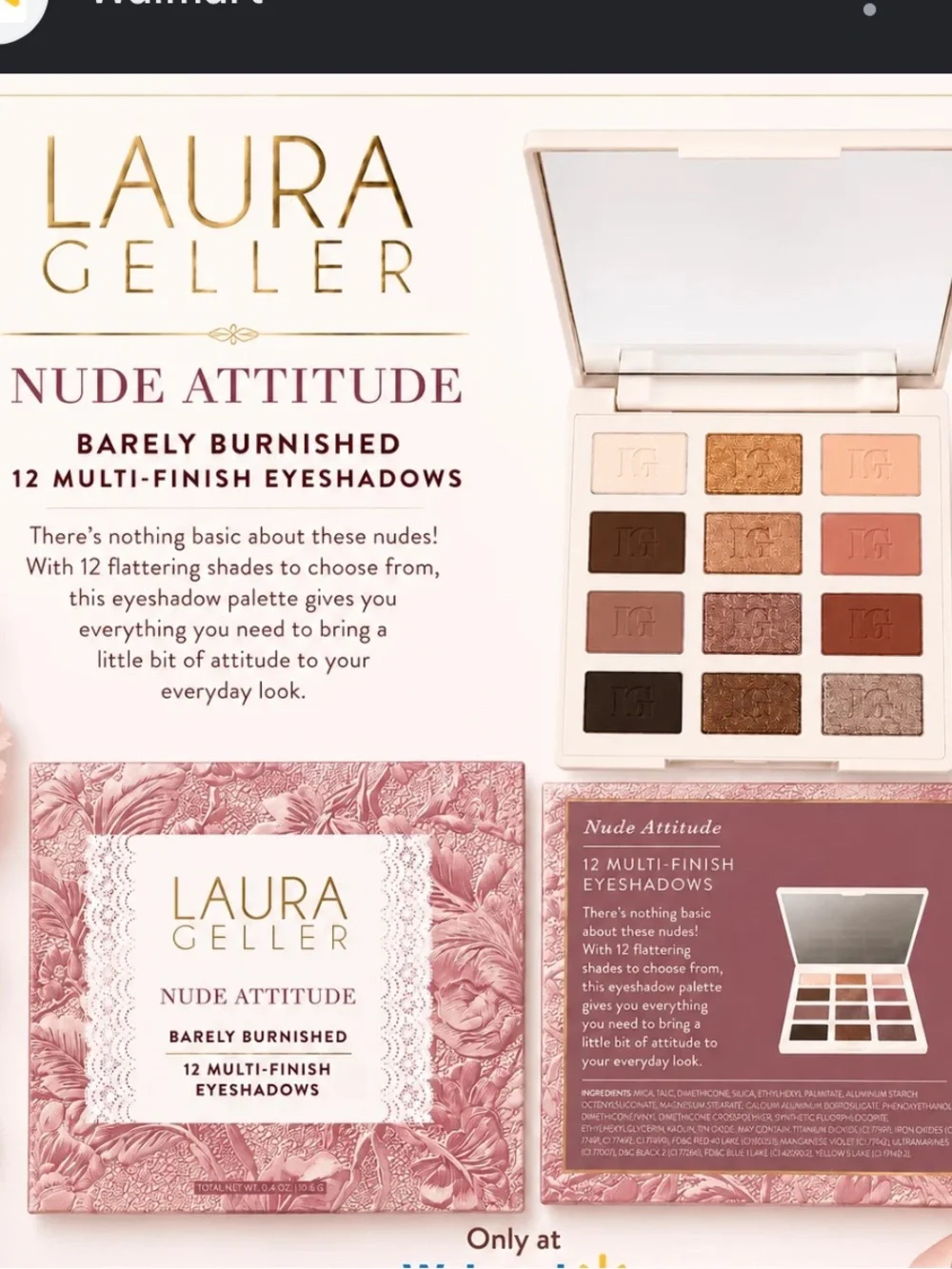 Laura Geller Barely Burnished Eyeshadow - Nude Attitude